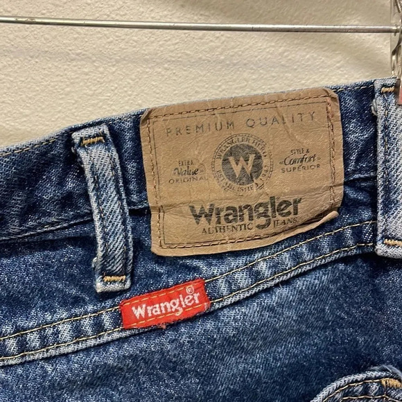 Wrangler mens denim blue jeans - Picture 5 of 8